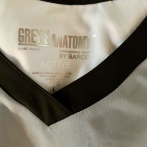 Grey’s Anatomy Scrub Top -Size L -Grey/White/Black